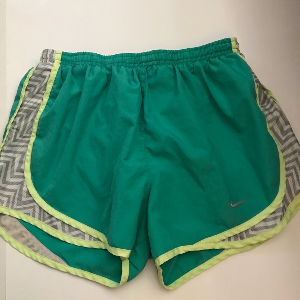 Green Nike shorts